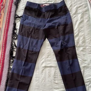 Banana Republic Sloan Dress Pant Size 4 Blue & Black Striped